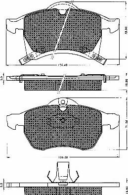 BSF 10533 - Kit de plaquettes de frein, frein à disque cwaw.fr