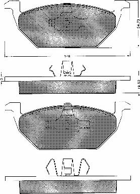 BSF 10532 - Kit de plaquettes de frein, frein à disque cwaw.fr