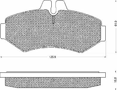 BSF 10529 - Kit de plaquettes de frein, frein à disque cwaw.fr