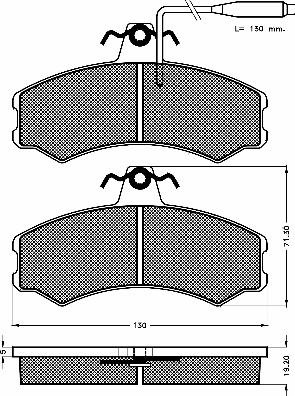 BSF 10526 - Kit de plaquettes de frein, frein à disque cwaw.fr