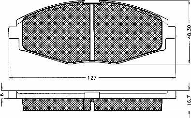 BSF 10571 - Kit de plaquettes de frein, frein à disque cwaw.fr