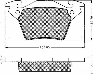 BSF 10573 - Kit de plaquettes de frein, frein à disque cwaw.fr