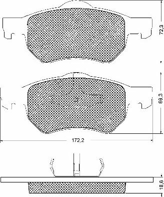 BSF 10695 - Kit de plaquettes de frein, frein à disque cwaw.fr