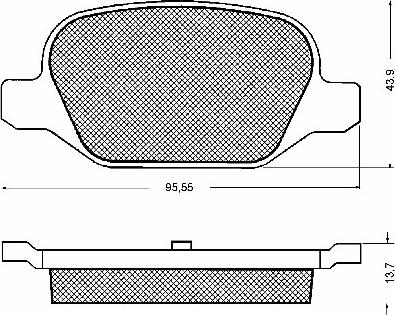 BSF 10698 - Kit de plaquettes de frein, frein à disque cwaw.fr