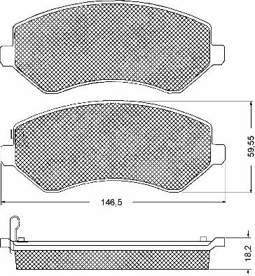 BSF 10693 - Kit de plaquettes de frein, frein à disque cwaw.fr