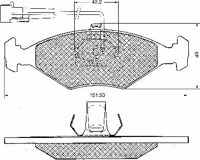 BSF 10649 - Kit de plaquettes de frein, frein à disque cwaw.fr