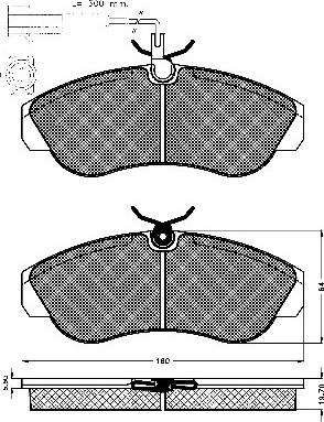 BSF 10644 - Kit de plaquettes de frein, frein à disque cwaw.fr