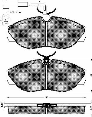 BSF 10640 - Kit de plaquettes de frein, frein à disque cwaw.fr