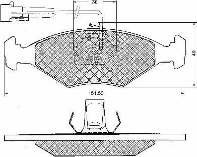 BSF 10648 - Kit de plaquettes de frein, frein à disque cwaw.fr