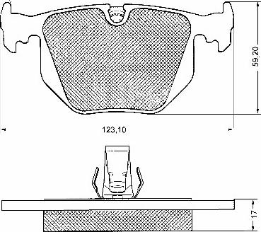 BSF 10647 - Kit de plaquettes de frein, frein à disque cwaw.fr