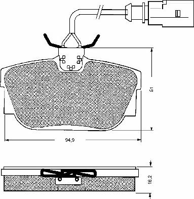 BSF 10659 - Kit de plaquettes de frein, frein à disque cwaw.fr