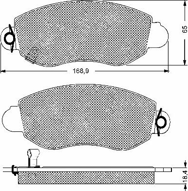 BSF 10654 - Kit de plaquettes de frein, frein à disque cwaw.fr