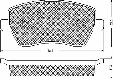 BSF 10656 - Kit de plaquettes de frein, frein à disque cwaw.fr