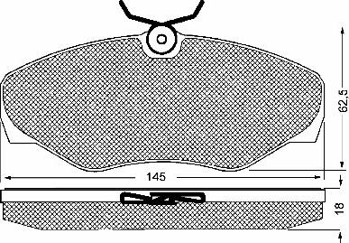 BSF 10650 - Kit de plaquettes de frein, frein à disque cwaw.fr