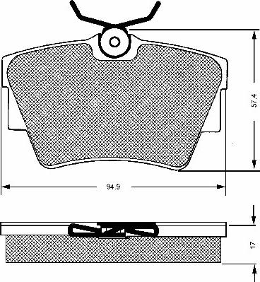 BSF 10651 - Kit de plaquettes de frein, frein à disque cwaw.fr