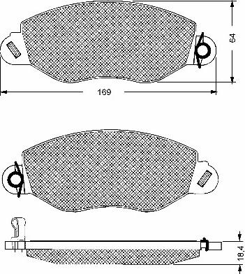 BSF 10653 - Kit de plaquettes de frein, frein à disque cwaw.fr