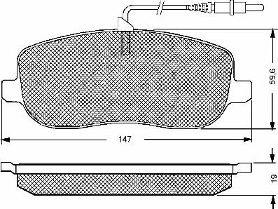 BSF 10652 - Kit de plaquettes de frein, frein à disque cwaw.fr