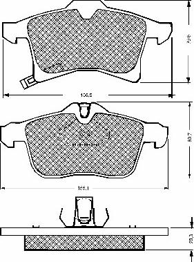 BSF 10669 - Kit de plaquettes de frein, frein à disque cwaw.fr