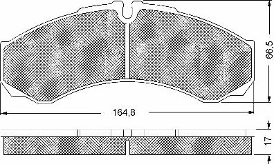 BSF 10661 - Kit de plaquettes de frein, frein à disque cwaw.fr