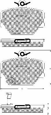 BSF 10662 - Kit de plaquettes de frein, frein à disque cwaw.fr