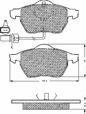 BSF 10667 - Kit de plaquettes de frein, frein à disque cwaw.fr