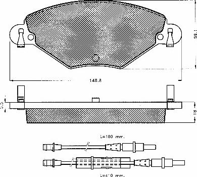 Textar 23277 177 1 4 - Kit de plaquettes de frein, frein à disque cwaw.fr