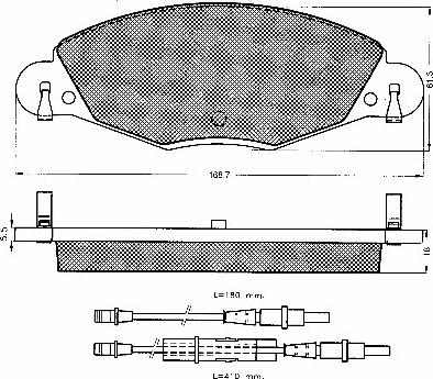 BSF 10606 - Kit de plaquettes de frein, frein à disque cwaw.fr