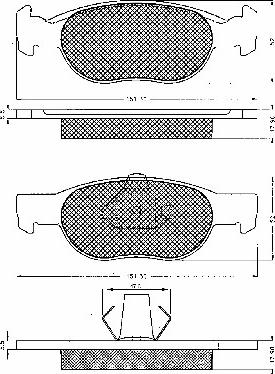 BSF 10602 - Kit de plaquettes de frein, frein à disque cwaw.fr