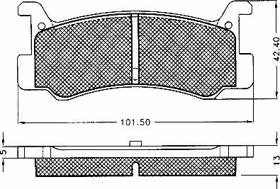 BSF 10613 - Kit de plaquettes de frein, frein à disque cwaw.fr