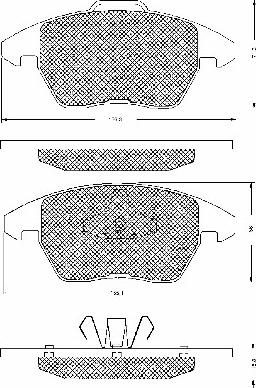 BSF 10689 - Kit de plaquettes de frein, frein à disque cwaw.fr