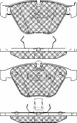 BSF 10684 - Kit de plaquettes de frein, frein à disque cwaw.fr