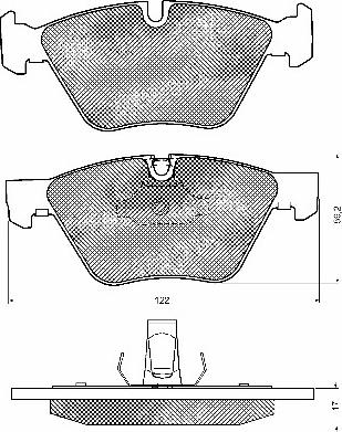 BSF 10685 - Kit de plaquettes de frein, frein à disque cwaw.fr