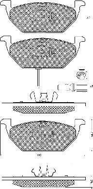 BSF 10686 - Kit de plaquettes de frein, frein à disque cwaw.fr