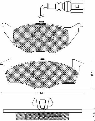 BSF 10680 - Kit de plaquettes de frein, frein à disque cwaw.fr