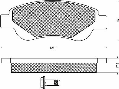 BSF 10688 - Kit de plaquettes de frein, frein à disque cwaw.fr