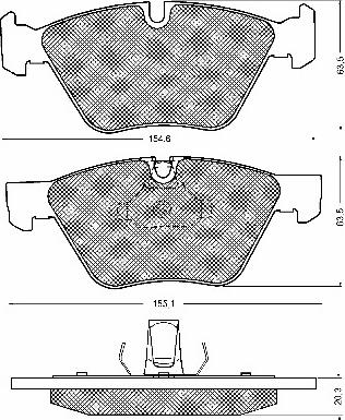 BSF 10683 - Kit de plaquettes de frein, frein à disque cwaw.fr