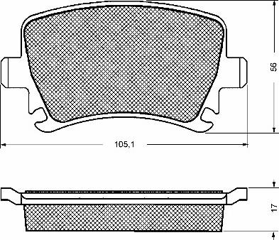 BSF 10687 - Kit de plaquettes de frein, frein à disque cwaw.fr