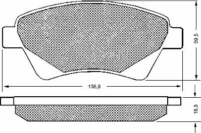 BENDIX 573124 - Kit de plaquettes de frein, frein à disque cwaw.fr