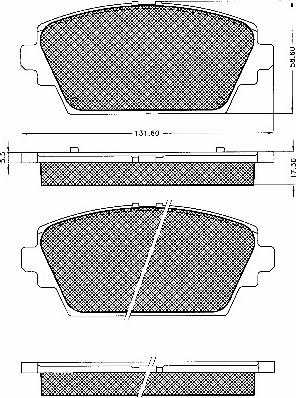 BSF 10631 - Kit de plaquettes de frein, frein à disque cwaw.fr