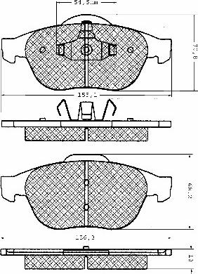 BSF 10637 - Kit de plaquettes de frein, frein à disque cwaw.fr