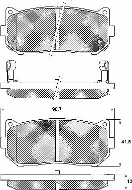 BSF 10625 - Kit de plaquettes de frein, frein à disque cwaw.fr