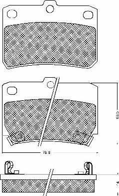 BSF 10626 - Kit de plaquettes de frein, frein à disque cwaw.fr