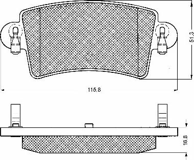 BSF 10620 - Kit de plaquettes de frein, frein à disque cwaw.fr