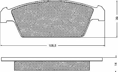 BSF 10622 - Kit de plaquettes de frein, frein à disque cwaw.fr