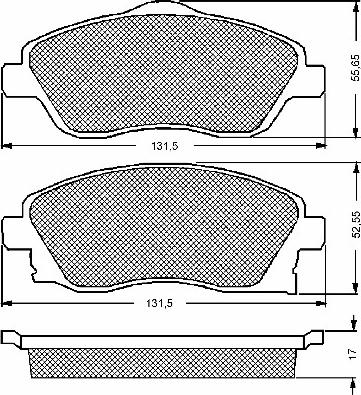 BSF 10674 - Kit de plaquettes de frein, frein à disque cwaw.fr