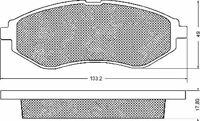 BSF 10675 - Kit de plaquettes de frein, frein à disque cwaw.fr