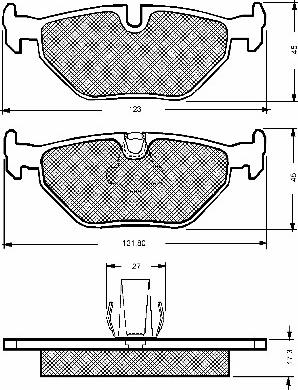 BSF 10670 - Kit de plaquettes de frein, frein à disque cwaw.fr