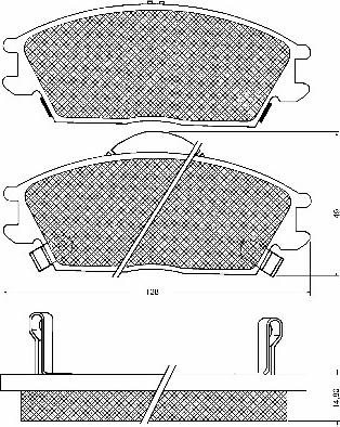 BSF 10678 - Kit de plaquettes de frein, frein à disque cwaw.fr