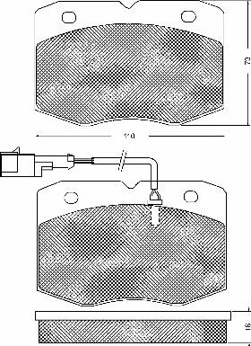 BSF 10673 - Kit de plaquettes de frein, frein à disque cwaw.fr