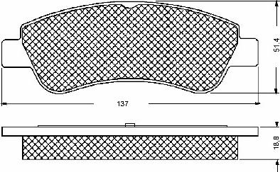 BSF 10672 - Kit de plaquettes de frein, frein à disque cwaw.fr